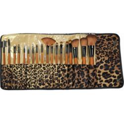 Smashit Cosmetics Brush Set 18 Brushes Leoprint - zestaw pędzli i akce