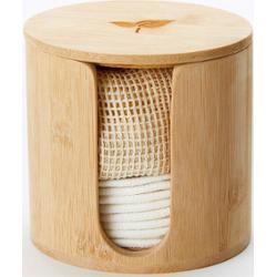STYLPRO Bamboo Barrel with 10 Reusable Bamboo Makeup Remover - Płatki