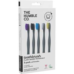 The Humble Co. Plant-based Toothbrush 5-pack Soft Mixed Colors