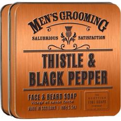 The Scottish Fine Soaps Thistle & Black Pepper Face & Beard Soap  100