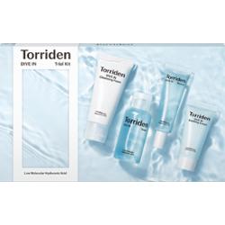Torriden - DIVE-IN Skin Care Trial Kit - Zestaw podróżny (tonik, pianka oczyszczająca, serum, krem)