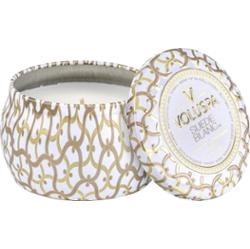 Voluspa Suede Blanc Maison Blanc Decorative Tin Candle 25h
