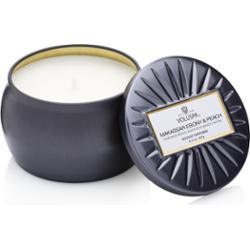 Voluspa Vermeil Makassar Ebony & Peach Decorative Tin Candle 127 g