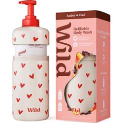 Wild Body Wash Love Heart Case Amber & Oud 300 ml