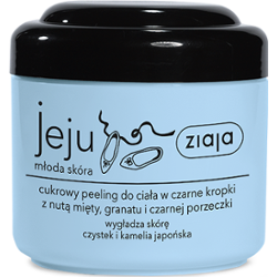 Ziaja Jeju Cukrowy peeling do ciała w czarne kropki 200 ml