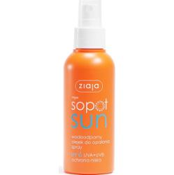 wodoodporny olejek do opalania spray SPF 6 UVA + UVB ochrona niska Ziaja