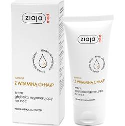 kuracja z witaminą C+HA/P krem głęboko regenerujący na noc Ziaja