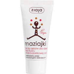 żel do zębów dla dzieci bez fluoru smak bąbelkowej coli Ziaja