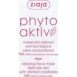 maseczka żelowa wzmacniająca cera naczynkowa Ziaja