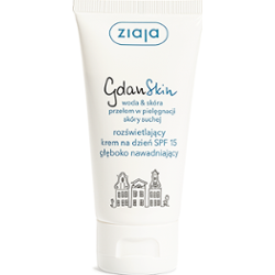 ZIAJA GdanSKIN Krem rozświetlający na dzień SPF 15, głęboko nawadniający, 50 ml