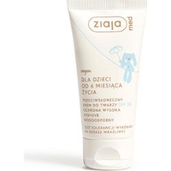 przeciwsłoneczny krem do twarzy spf 50 ochrona wysoka uva+uvb wodoodporny Ziaja