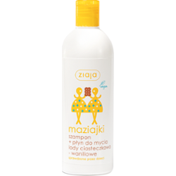 Ziaja maziajki Szampon + płyn do mycia dla dzieci lody ciasteczkowo - waniliowe 400 ml