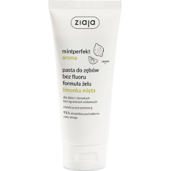 pasta do zębów bez fluoru formuła żelu limonka mięta Ziaja