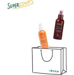 duet masło kakaowe spray + wodoodporny olejek do opalania spray SPF 6 UVA+UVB Ziaja