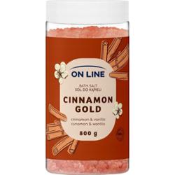 On Line Odprężająca Naturalna Sól Do Kąpieli Vanilla Cinnamon Gold 800g