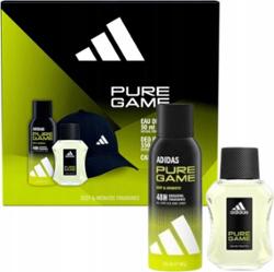 Adidas Pure Game Zestaw Prezentowy Kosmetyków Męskich EDT + DEO + Czapka