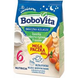Bobovita Smaczna Kolacja Kaszka Mleczno Ryżowa 3 Owoce Po 6 Miesiącu 400g