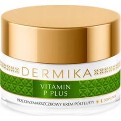 Dermika Vitamin P Plus Przeciwzmarszczkowy Krem Do Twarzy Półtłusty 50 ml