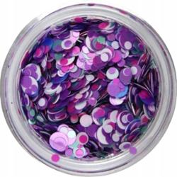 Claresa Kolorowy Pyłek Do Paznokci Hybrydowych Zdobień Confetti 7 Purple