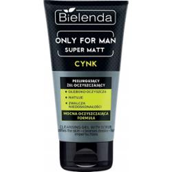 Bielenda Only For Man Super Matt Męski Peeling Żel Do Mycia Twarzy 150g