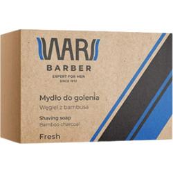 Wars Barber Mydło Do Golenia Węgiel z Bambusa Masło Shea Pantenol Fresh 80g