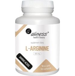 Aliness L-Arginina 800mg Suplement Aminokwas Energia Ciśnienie 100 Kaps