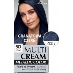 Joanna Multi Cream Metallic 5D Trwała Farba Do Włosów 42,5 Granatowa Czerń