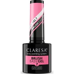 Claresa Easy Brush Gel Żel Do Paznokci w Pędzelku 7 Ciemny Róż Różowy 5g