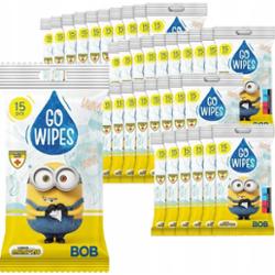 GoWipes Uniwersalne Odświeżające Chusteczki Nawilżane Minionki Karton 35szt