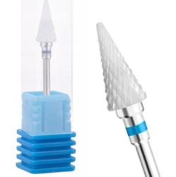 Ceramiczny Frez Do Paznokci Manicure i Pedicure Stożek Niebieski FRC500-10
