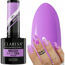 Claresa Brush Easy Gel Budujący Żel Do Paznokci Manicure Violet 5g