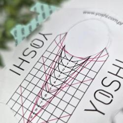 Yoshi Transparentne Szablony Formy Do Przedłużania Paznokci Manicure 100szt