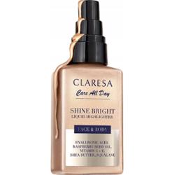Claresa Care All Day Płynny Rozświetlacz Do Twarzy i Ciala Nawilżający 50ml