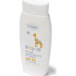 Ziaja Ziajka Emulsja Wodoodporna Opalania Dzieci SPF25