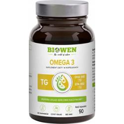 Biowen Omega 3 440mg DHA 660mg EPA Układ Odpornościowy Serce 90 Kapsułek