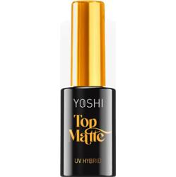 Yoshi UV Hybrid Matowy Top Hybrydowy Do Paznokci No Wipe Transparentny 10ml
