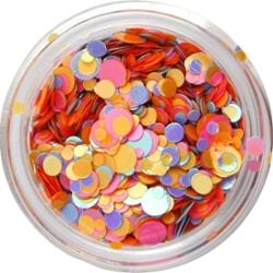 Claresa Kolorowy Pyłek Do Paznokci Hybrydowych Zdobień Confetti 1 Orange