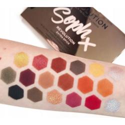 Makeup Revolution Paleta Cieni Do Powiek Mat Błysk 18 Kolorów Extra Spice