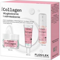 Floslek fitoCOLLAGEN Zestaw Prezentowy 3 Kosmetyków Krem Do Twarzy Pod Oczy