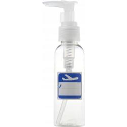 Intervion Pojemnik Na Kosmetyki Do Samolotu Podróżny z Pompką Pump 100ml