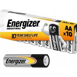 Energizer Industrial Mocne Baterie Alkaliczne AA LR6 1,5V Zestaw 10 Sztuk