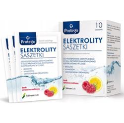 Protego Elektrolity Suplement Diety Nawodnienie Malina Cytryna 10 Saszetek