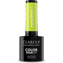 Claresa Lakier Hybrydowy Funky Disco 7 Lime Light  5g
