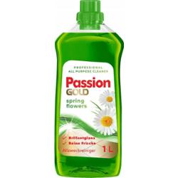 Passion Gold Uniwersalny Płyn Do Mycia Podłóg Świeże Wiosenne Kwiaty 1000ml