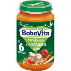 Bobovita Obiadek Dla Dzieci Pomidorowa Kurczak z Ryżem Po 6 Miesiącu 190g