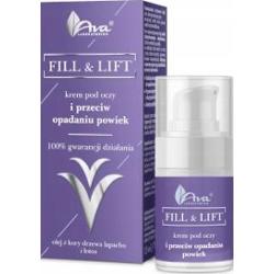 AVA Fill & Lift Krem Pod Oczy i Przeciw Opadaniu Powiek Wokół Oczu 15ml