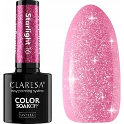 Claresa Lakier Hybrydowy Do Paznokci Różowy z Drobinkami Starlight 16 5g