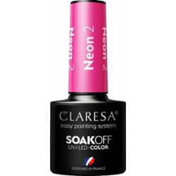 Claresa Lakier Hybrydowy Do Paznokci Wyrazisty Cukierkowy Różowy Neon 2 5g
