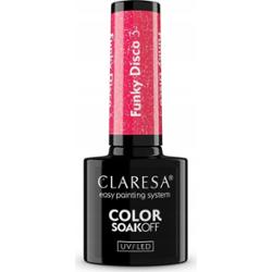 Claresa Lakier Hybrydowy Funky Disco 3 Coral Twist 5g
