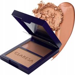 Claresa Duo Palette Paleta Bronzerów Kremowy + Prasowany 02 Sun Tropez